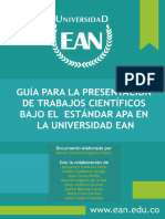 Guia APA Presentacion de Trabajos EAN PDF