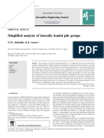 Simplified Analysis Laterally Loaded Pile Groups