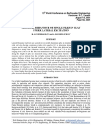 Flexural behaviour of single piles in clay under lateral excitation.pdf