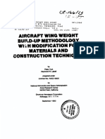 Aircraft Wing Weight Build Up Nasa