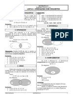 Operações com Conjuntos em Matemática III