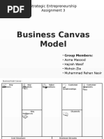 Business Model Canvas - (MGT 615) - Group 7