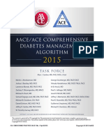 Aace/Ace Comprehensive Diabetes Management Algorithm: Task Force