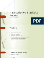 A Descriptive Statistics Report