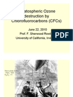 Stratospheric Ozone Destruction by Chlorofluorocarbons (CFCS)