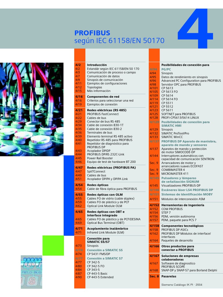 Profibus | PDF | Red de computadoras | Automatización
