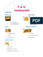 F & G Restaurant: Soups