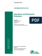 Cantimber Operations Emissions Evaluation