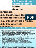 MCE Tema 4. Surse Si Tipuri de Informatii Stiintifice