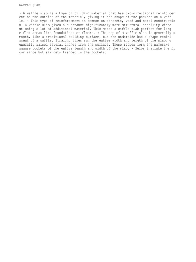 Waffle Slab Construction and Details | PDF | Beam (Structure) | Column