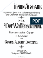Albert  Lortzing - " Der Waffenschmied", Opera ,Klavierauszug - complete vocal score