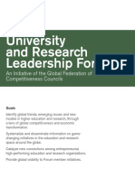 GFCC University and Research Leadership Forum - 2016 Brochure