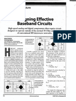 Designing Effective Baseband Circuits