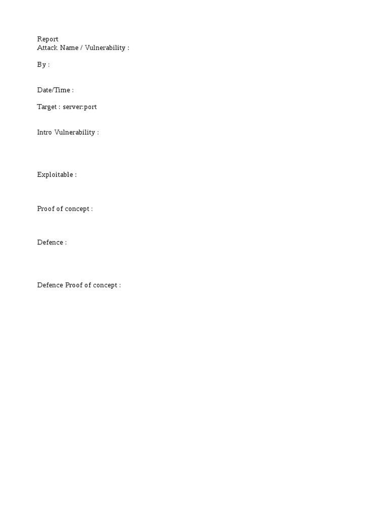 Server Vulnerability Report Summary | PDF | Business | History