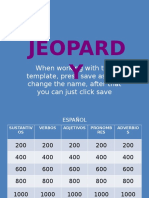 Jeopard Y: When Working With This Template, Press Save As, and Change The Name, After That You Can Just Click Save
