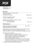 Ryan Hinds Resume