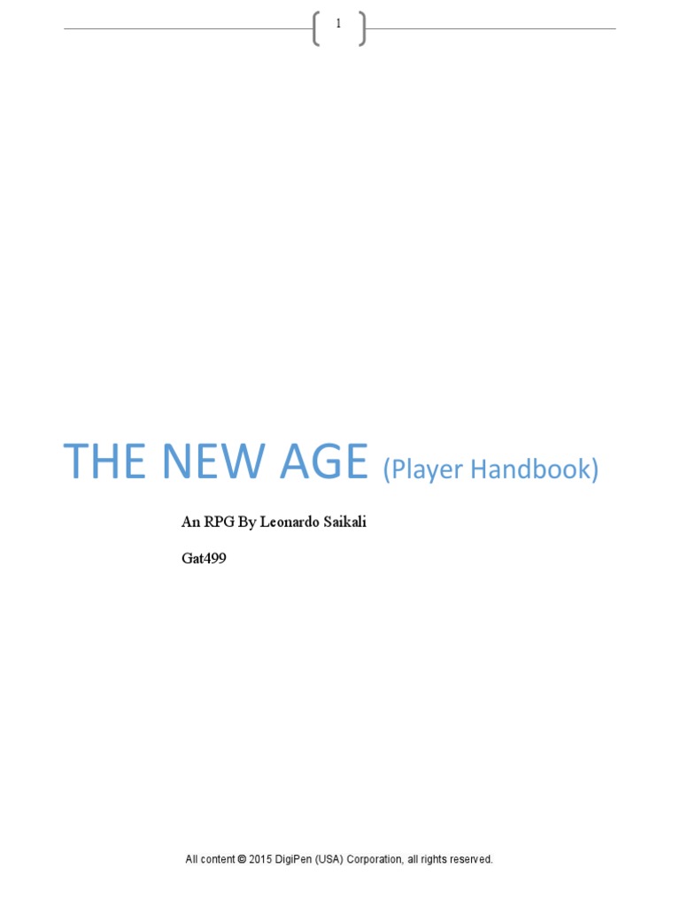 Player Handbook PDF Crime & Violence Crime Thriller