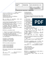 LISTA DE REVISÃO AV03 DE  GRAMÁTICA- 4°BIMESTRE