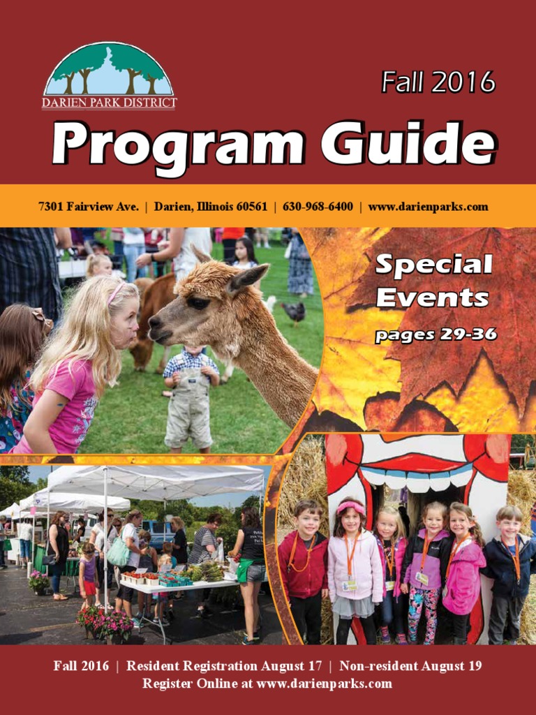 Darien Park District Fall 2016 Guide | PDF | Career & Growth