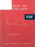 Ortega 1987 - Tablas de Mortalidad PDF