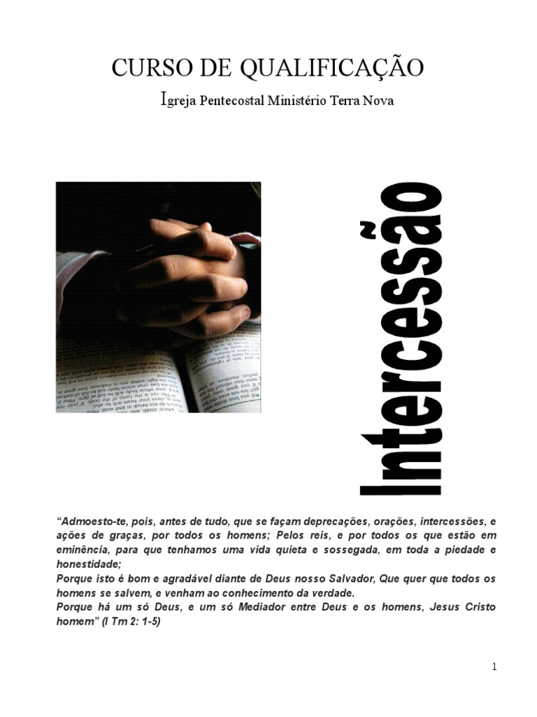 Fundamentos da Intercessão: Definições, Papéis e Abordagens para o ...