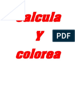 Calcula y Colorea