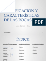 Clasificacion y Caracteristicas de Las Rocas