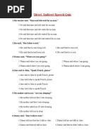 Direct /indirect Speech Quiz: 1.my Teacher Said, "Time and Tide Wait For No Man."