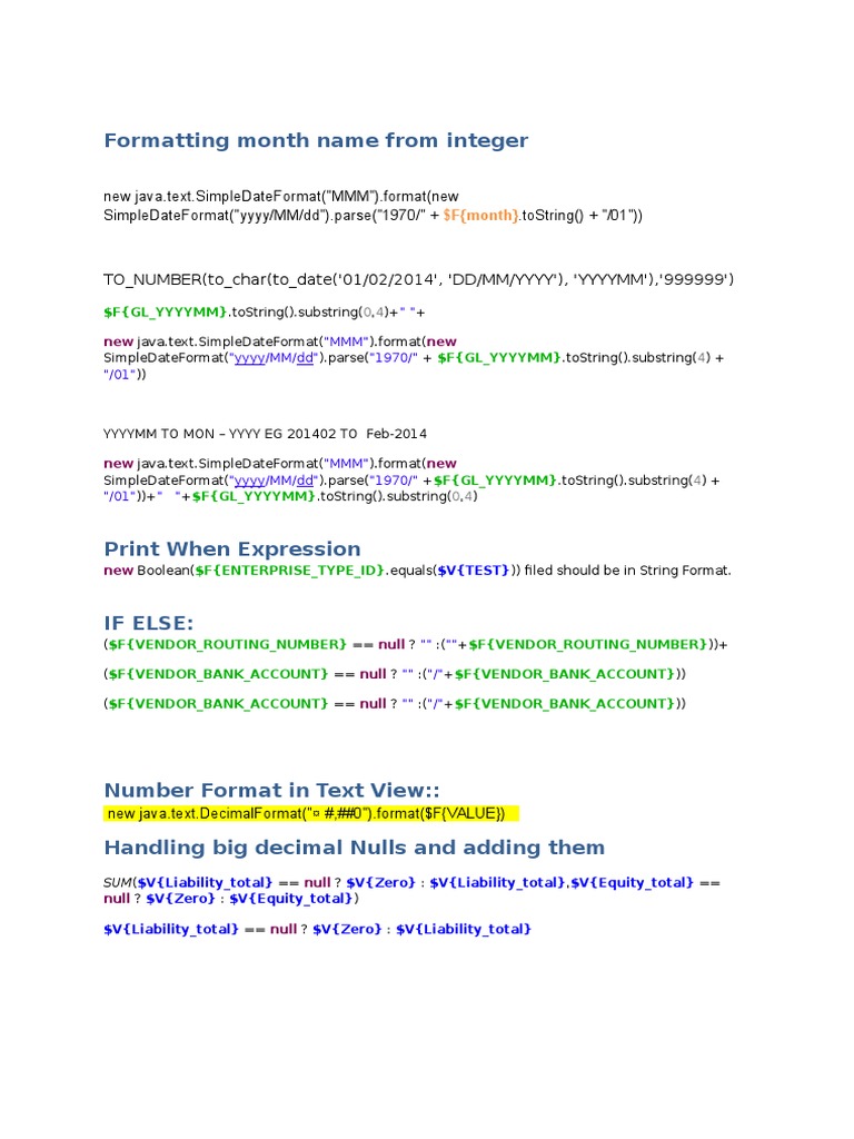 Jaspersoft Reusable Resource Code Tips and Tricks | PDF | Computers