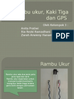 Rambu Ukur, Kaki Tiga Dan GPS