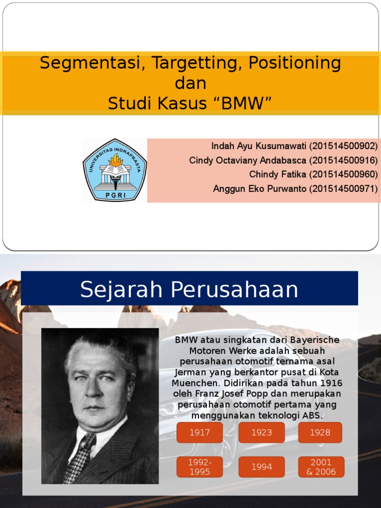 Sejarah dan Strategi BMW oleh Popp | PDF