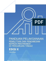 Panduan Pelaksanaan Penelitian Dan PPM Edisi - EDISI X 2016
