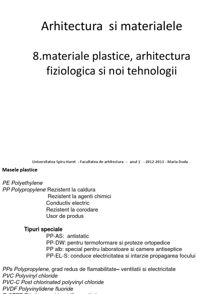 Arhitectura Si Materialele 8 PDF | PDF