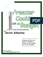 Freezer Cooking On A Budget