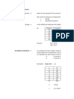 Chapter 5 - Dispersion Statistics