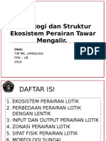 Morfologi Dan Struktur Ekosistem Perairan Tawar Mengalir