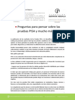 Preguntas para Pensar Sobre Las Pruebas PISA y Mucho Más Allá - TLP