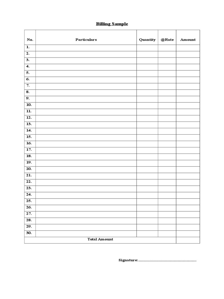 Sample Billing Invoice Template | PDF | Business | Computers