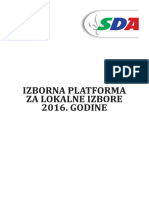 Izborna Platforma Za Lokalne Izbore 2016 Godine