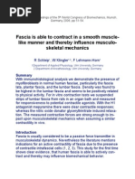 Fascia Contract in a Smooth Muscle Like Manner and Thereby Influence Musculoskeletal Mechanics by Schleip, Klingler, Lehmann-Horn