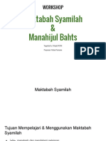 Maktabah Syamilah & Manahijul Bahts