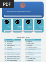 Fundamental Analysys of Steel Sector Companies