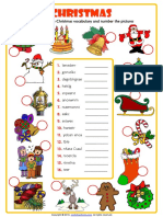 Christmas Unscramble The Words Esl Vocabulary Worksheet