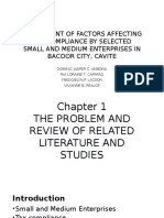 Assessment of Factors Affecting Tax Compliance by Selected Small and Medium Enterprises in Bacoor City, Cavite