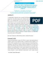 STABILITY INDICATING HPTLC METHOD DEVELOPMENT AND VALIDATION - Taj Pharmaceuticals Ltds., Mumbai 