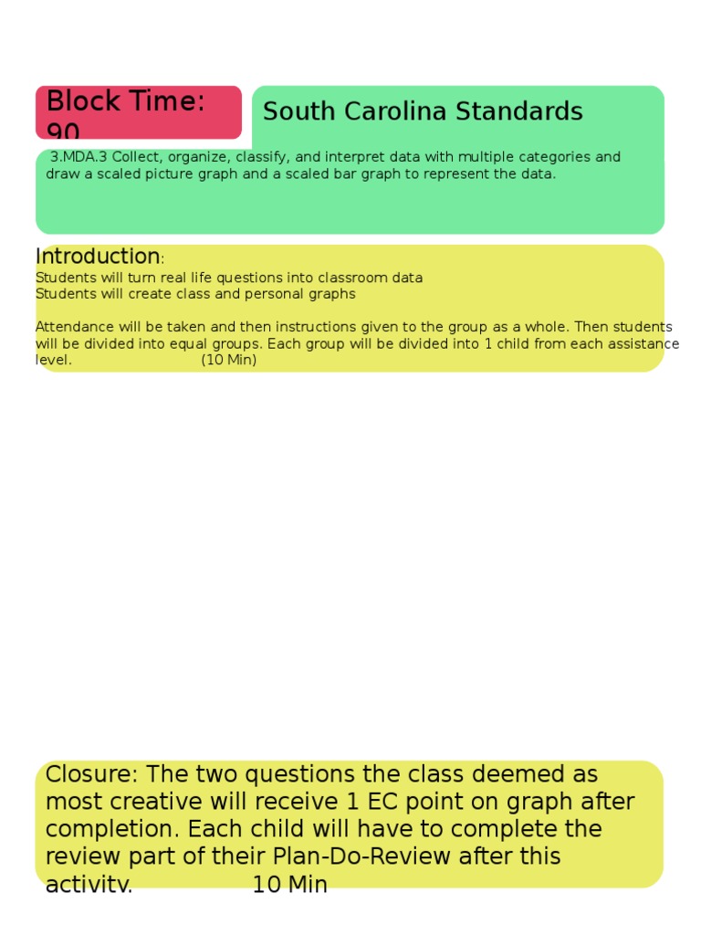 Data Collection and Graphing Activity | PDF | Teaching Methods ...