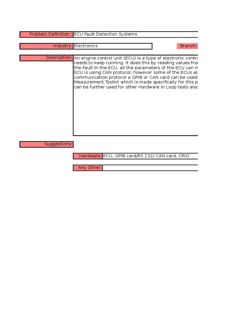 ECU Fault Detection and Calibration Tools | PDF | Computers
