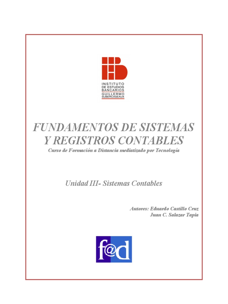 Fundamentos de Sistemas Contables | PDF | Contabilidad | Inventario