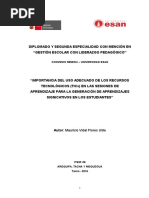 Monografia Esan Sobre Uso de Las Tic en Las Sesiones de Aprendizaje 