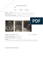 Prostate Preliminary Report